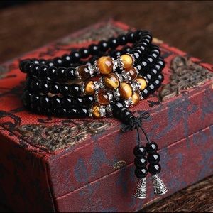 Bracelet Black Onyx Stone whit tiger’s eye